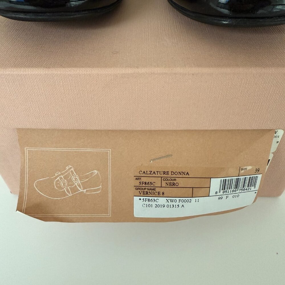 Patent leather flats Miu Miu - Picture 2 of 3